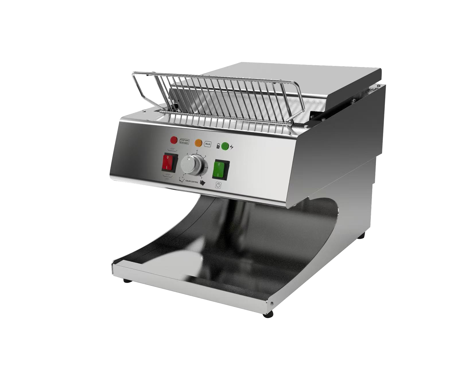 Heavybao Restaurant Hotel Bakery Equipment Conveyor Toaster Electric Chained Hamburger Bread Toaster