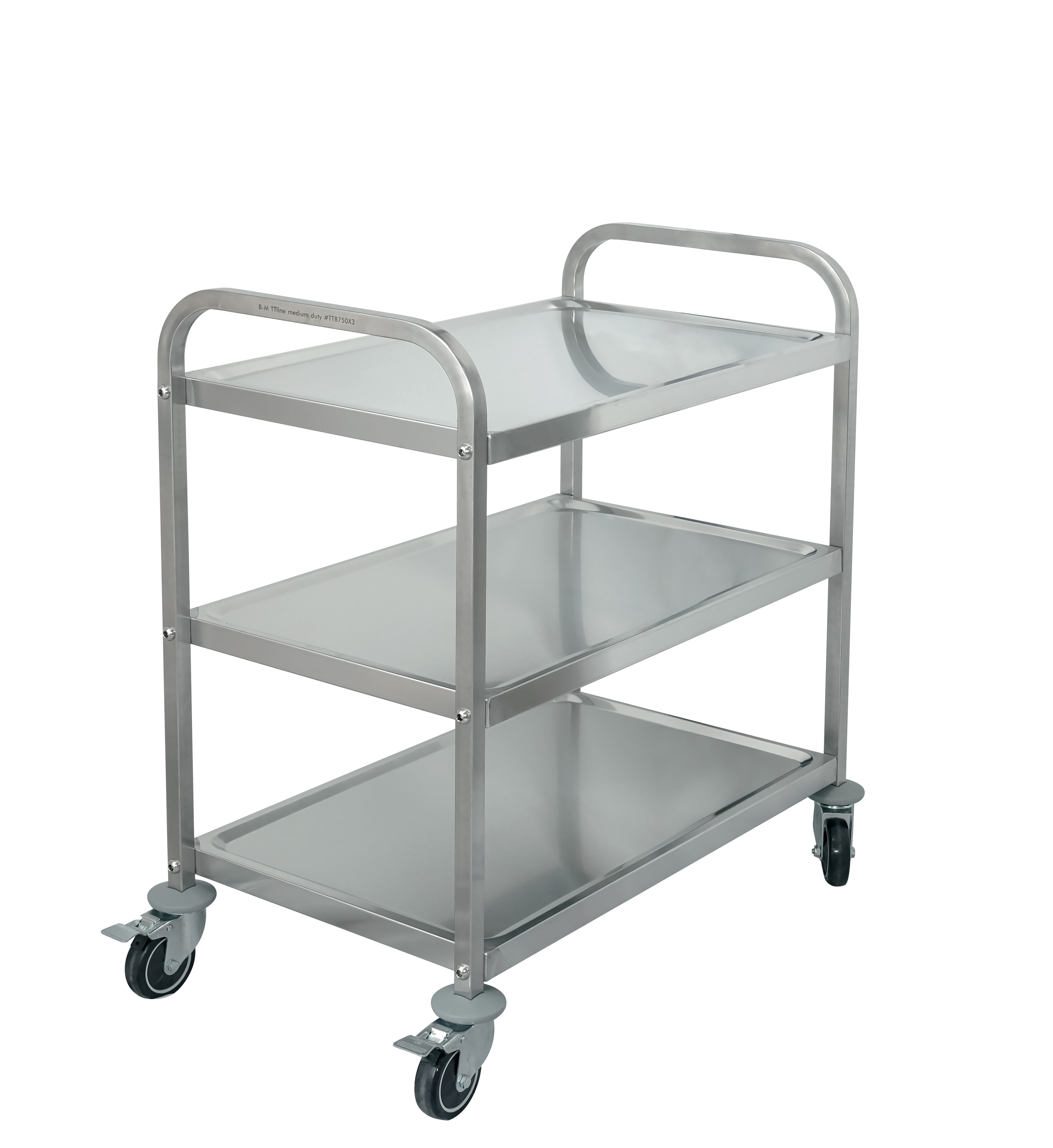 Heavybao Stainless Steel Cart 3 Layers Lab Utility Cart 400 Lbs Capacity Food Trolley Medical Cart for Lab Clinic Kitchen Salon