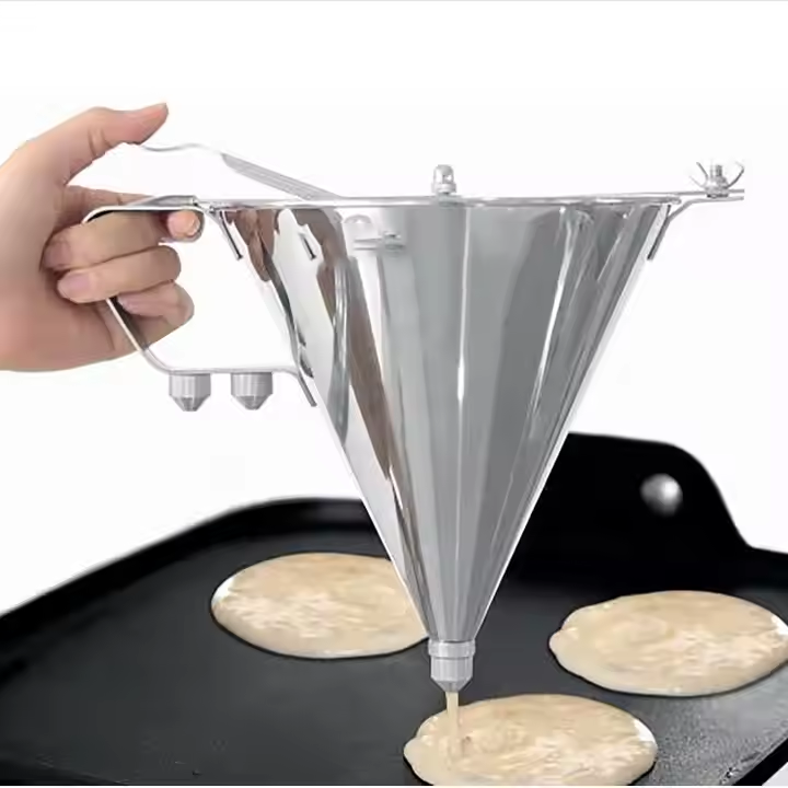 Heavybao Kitchen Stainless Steel Bakery Cooking Confectionery Dispenser Oil Funnel