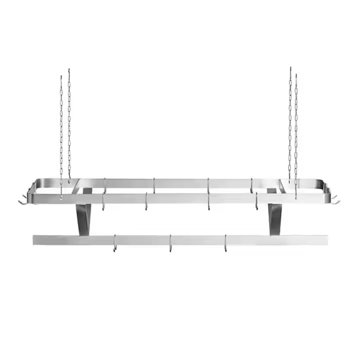 Heavybao Single-Tiered Metal Wall Shelf with Hook Home Accessories Storage Rack for Spices Kitchen Organizing Storage Holder