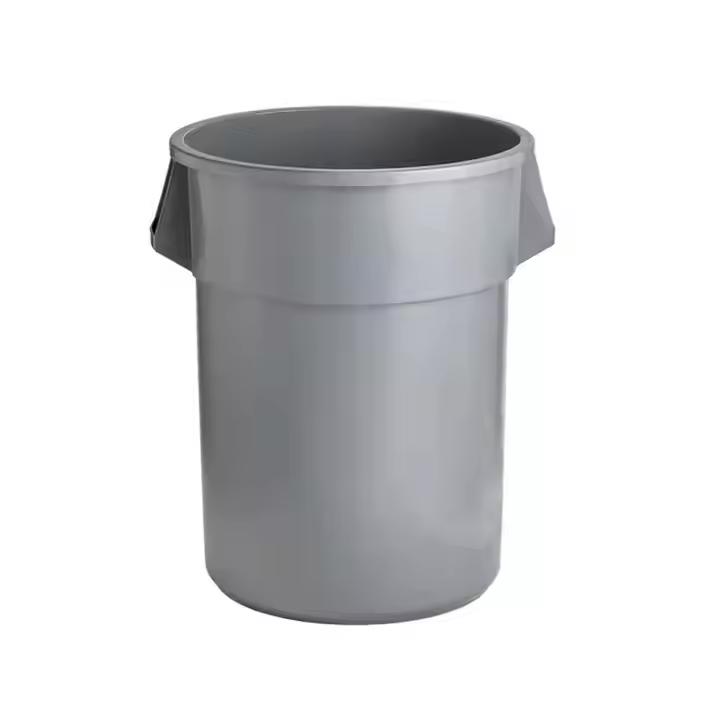 Heavybao Large Plastic Trash Bin with Trolley Heavy-Duty Kitchen and Restaurant Supplies